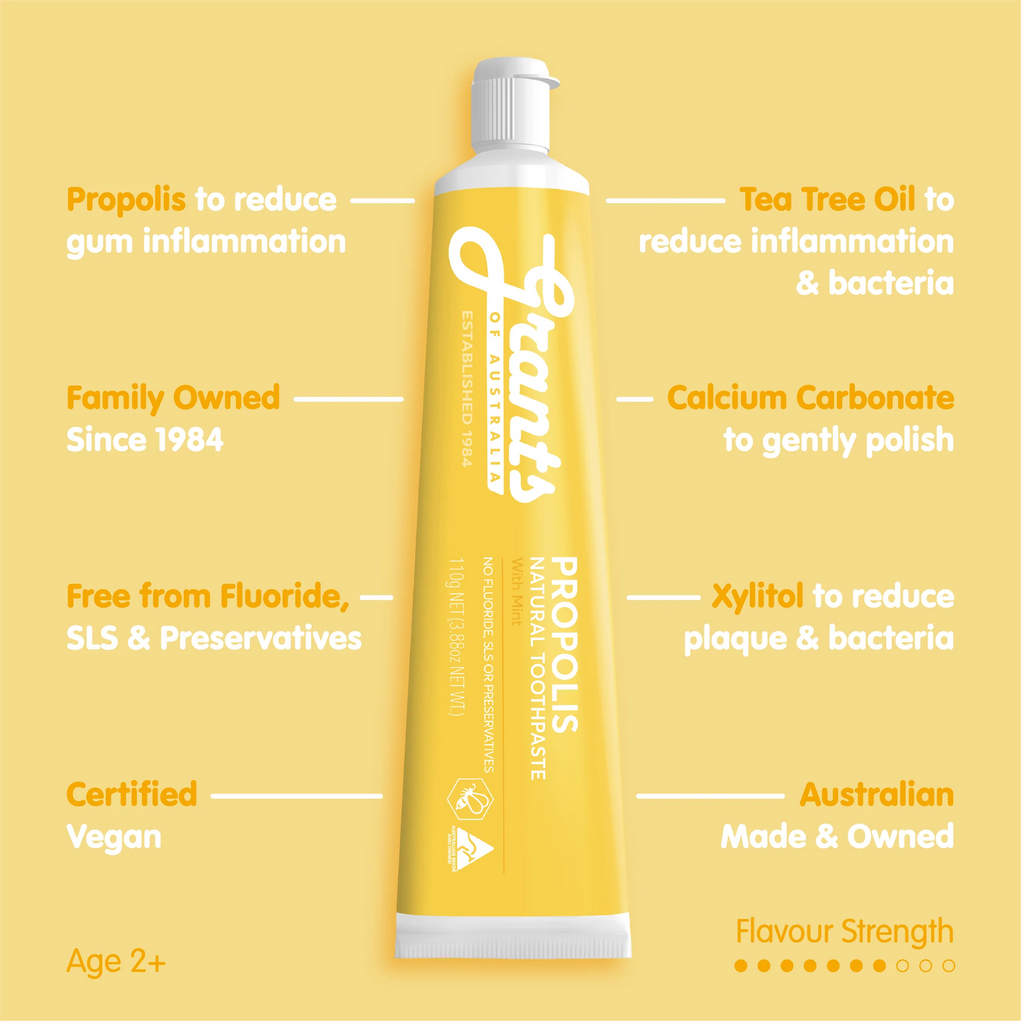 澳洲 Grants 新包裝 格蘭特 蜂膠 薄荷 牙膏 無氟 低敏 敏感性牙齒 孕婦可用 效期至27/09